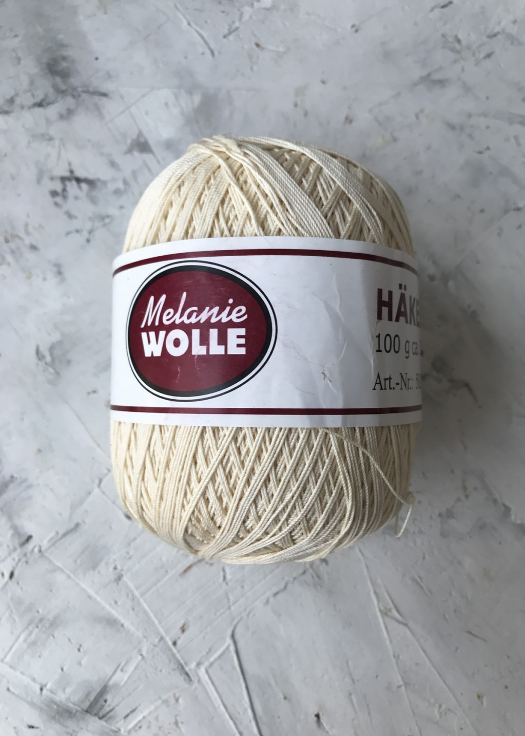 Пряжа Mellanie Wolle hakelgarn цвет Бежевый 21